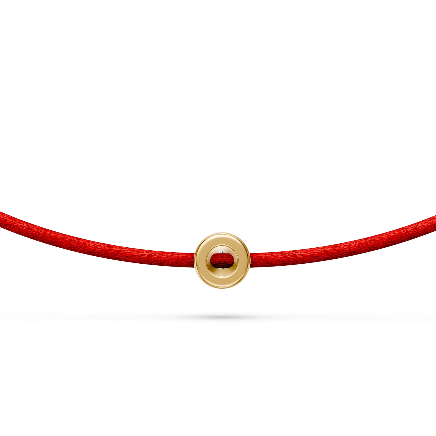 String Bracelet with Diamond in Yellow Gold