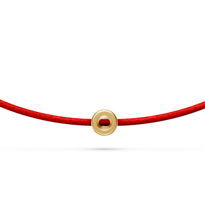 String Bracelet with Diamond in Yellow Gold