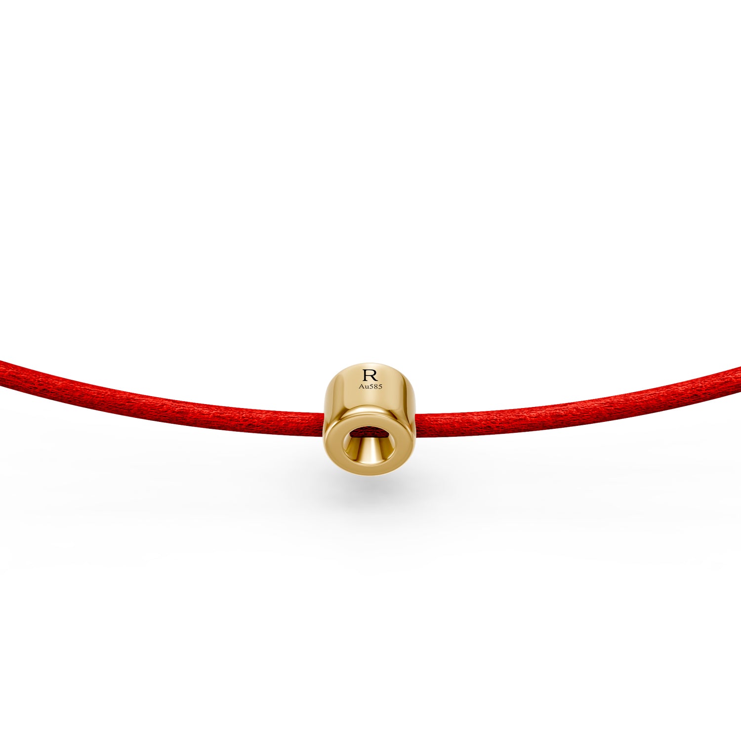 String Bracelet with Diamond in Yellow Gold