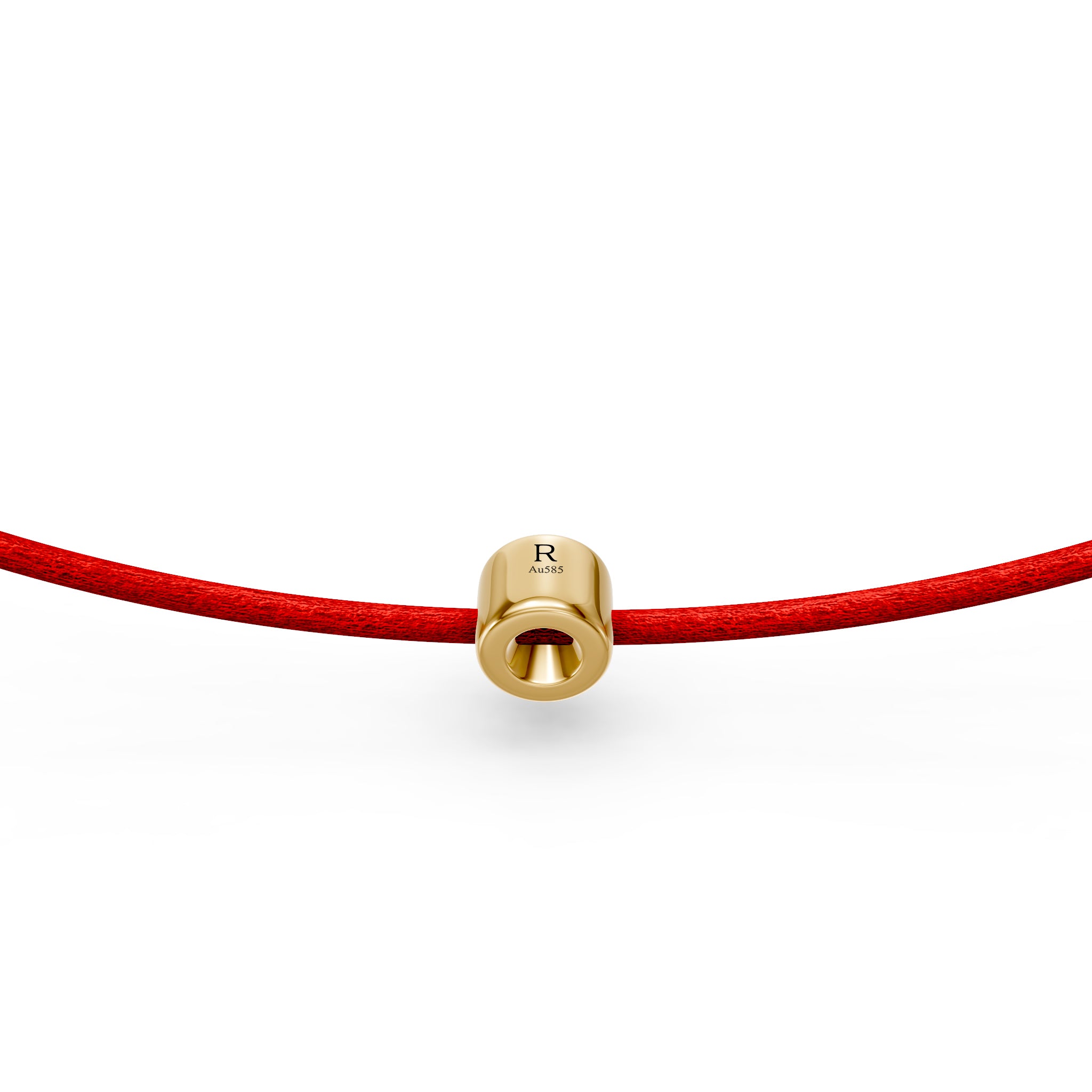 String Bracelet with Diamond in Yellow Gold
