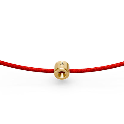 String Bracelet with Diamond in Yellow Gold