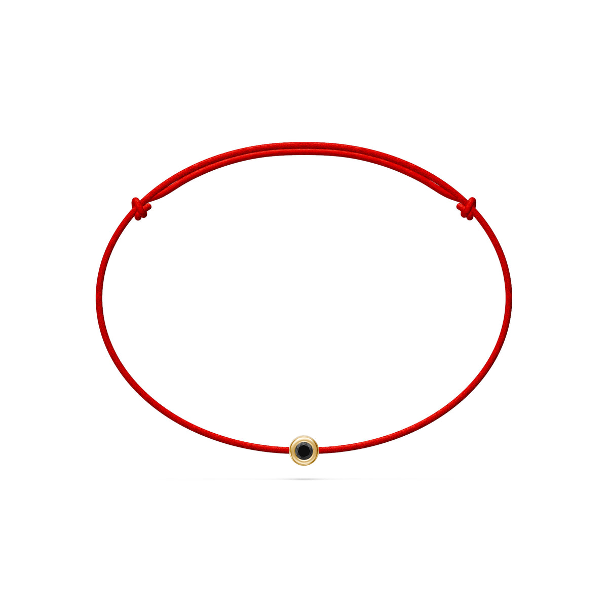 String bracelet with Diamond in Yellow Gold