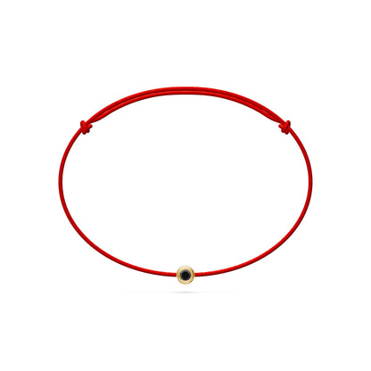 String bracelet with Diamond in Yellow Gold