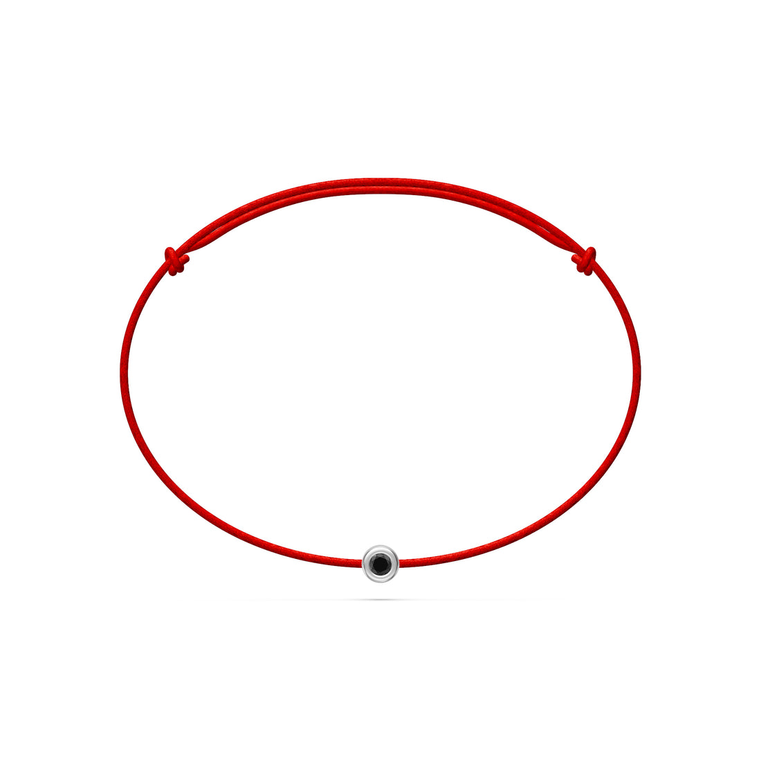 String bracelet with Diamond in White Gold
