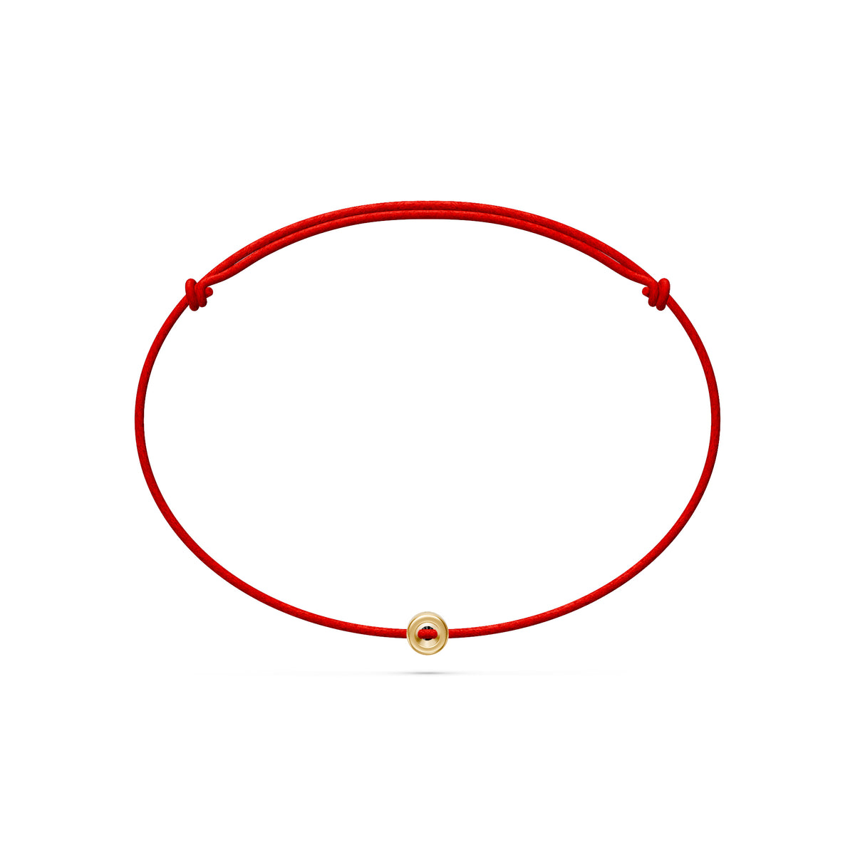 String bracelet with Diamond in Yellow Gold