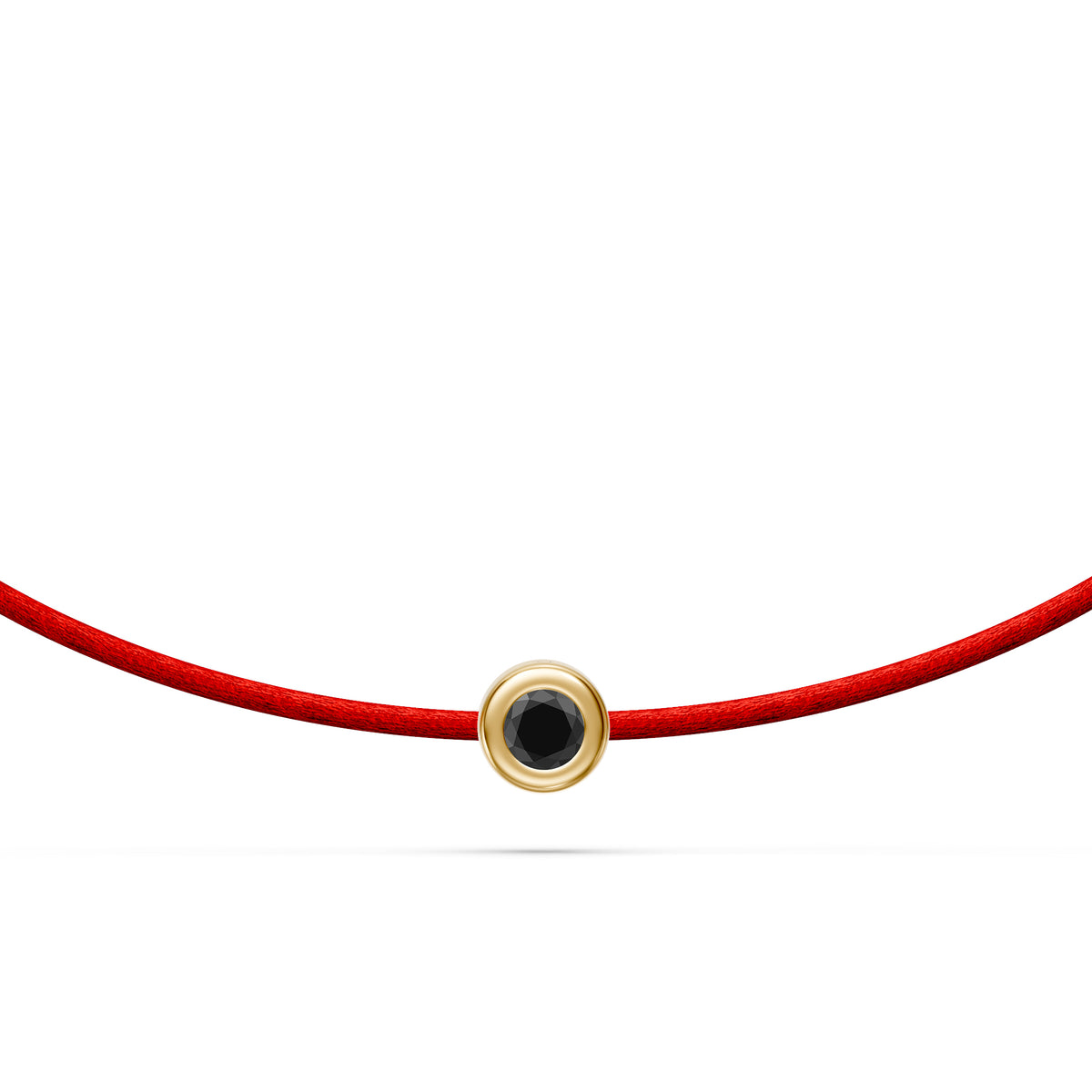 String bracelet with Diamond in Yellow Gold