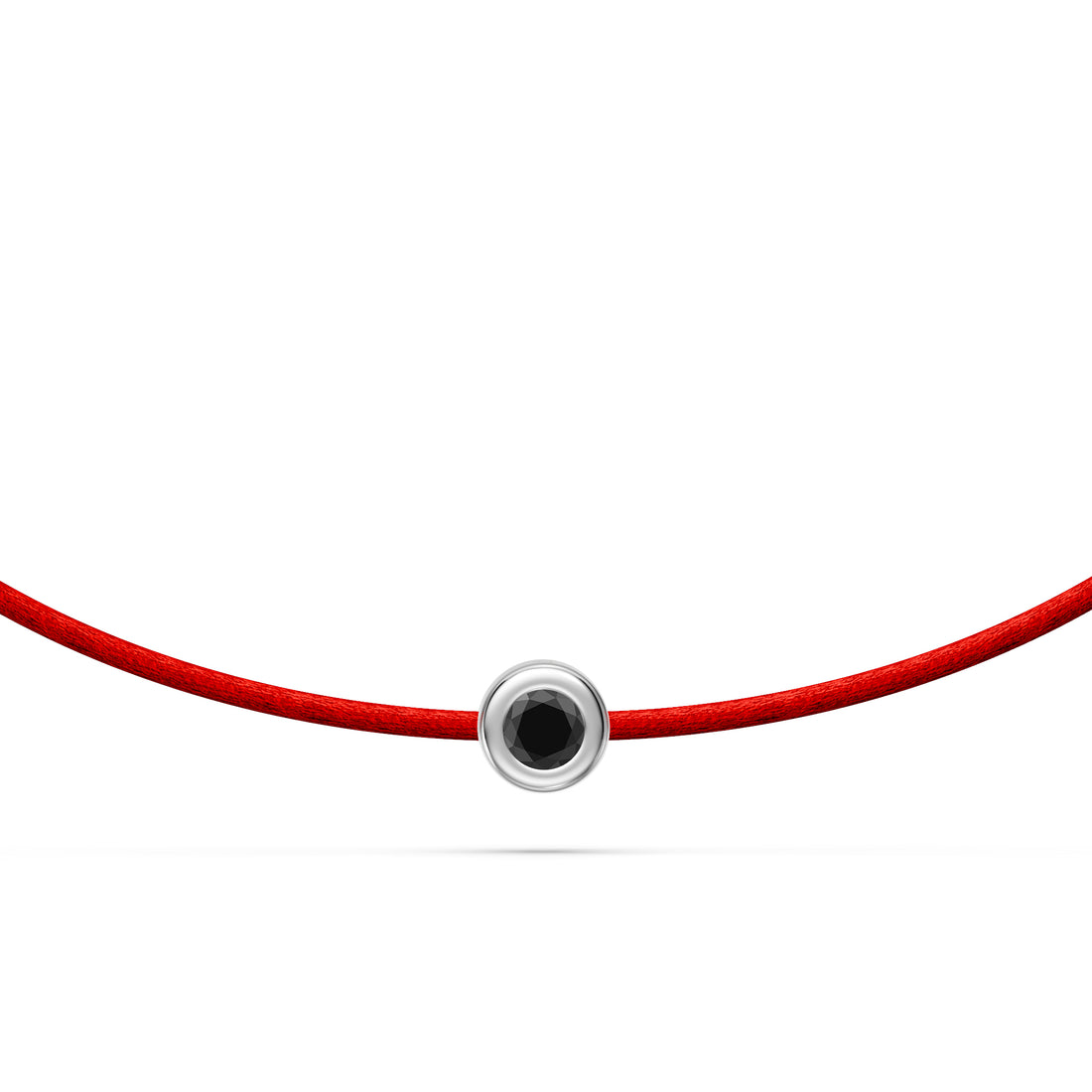 String bracelet with Diamond in White Gold