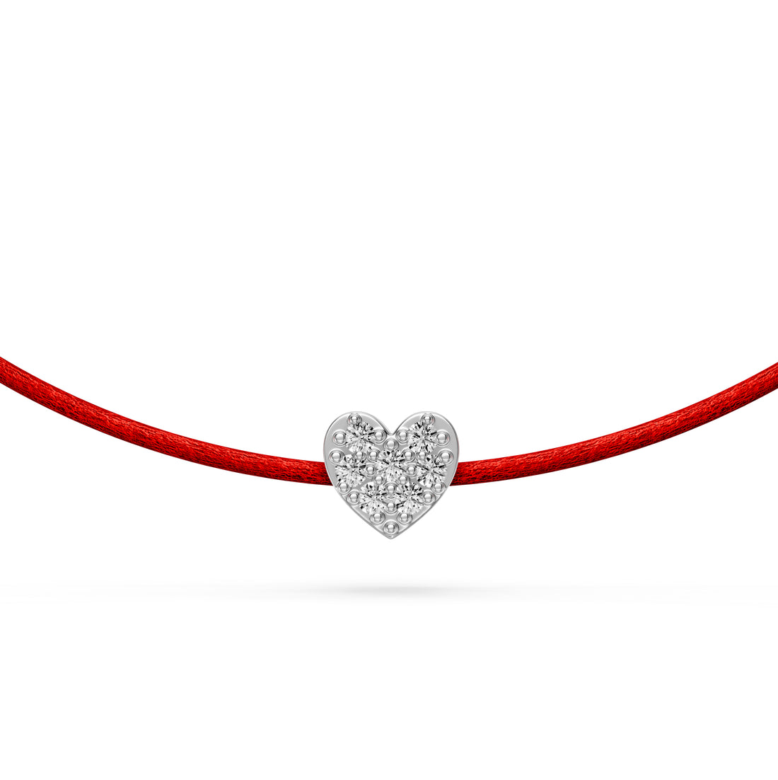String bracelet with Diamond in White Gold