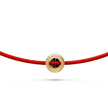 String bracelet with Diamond in Yellow Gold