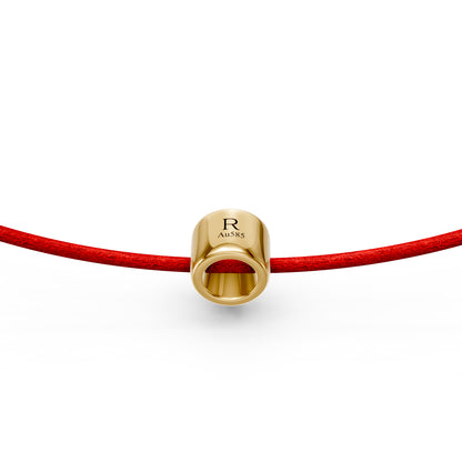 String bracelet with Diamond in Yellow Gold