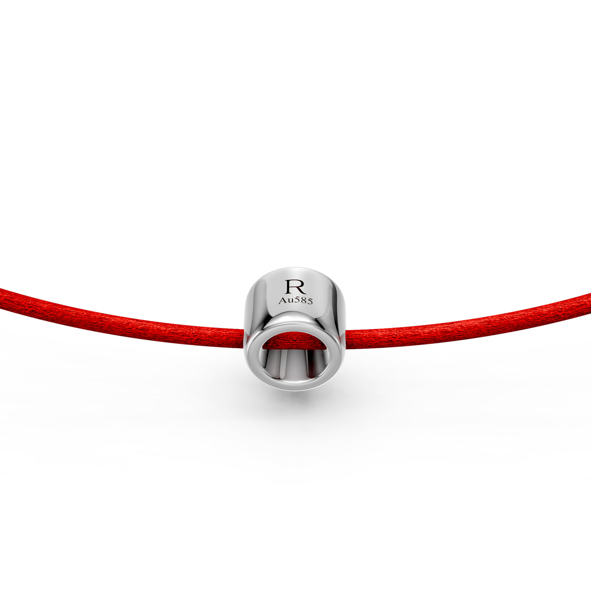 String bracelet with Diamond in White Gold