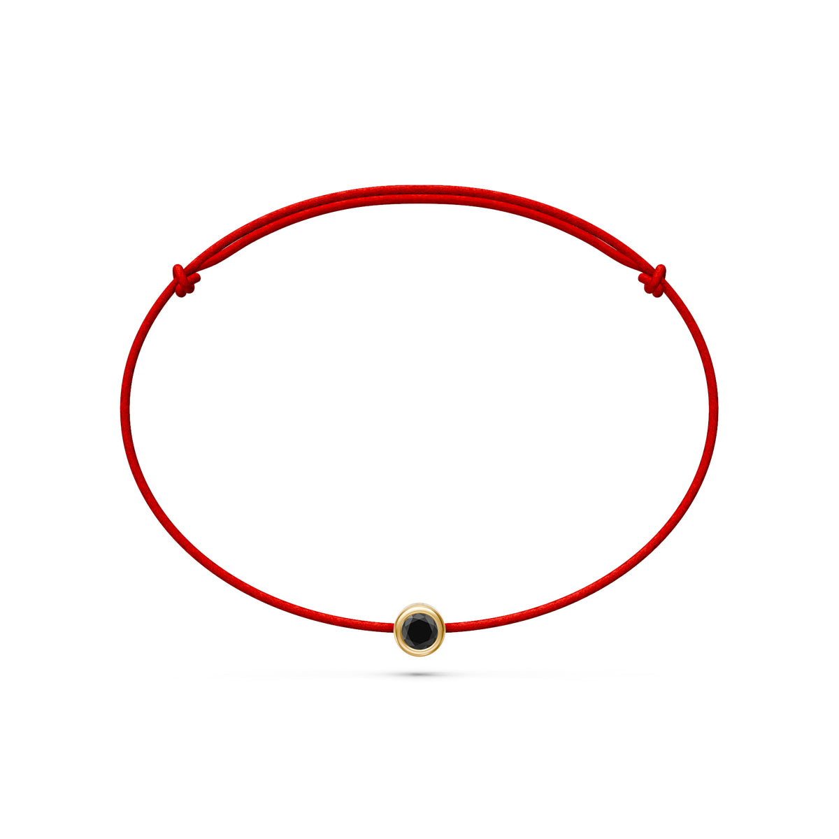String bracelet with Diamond in Yellow Gold