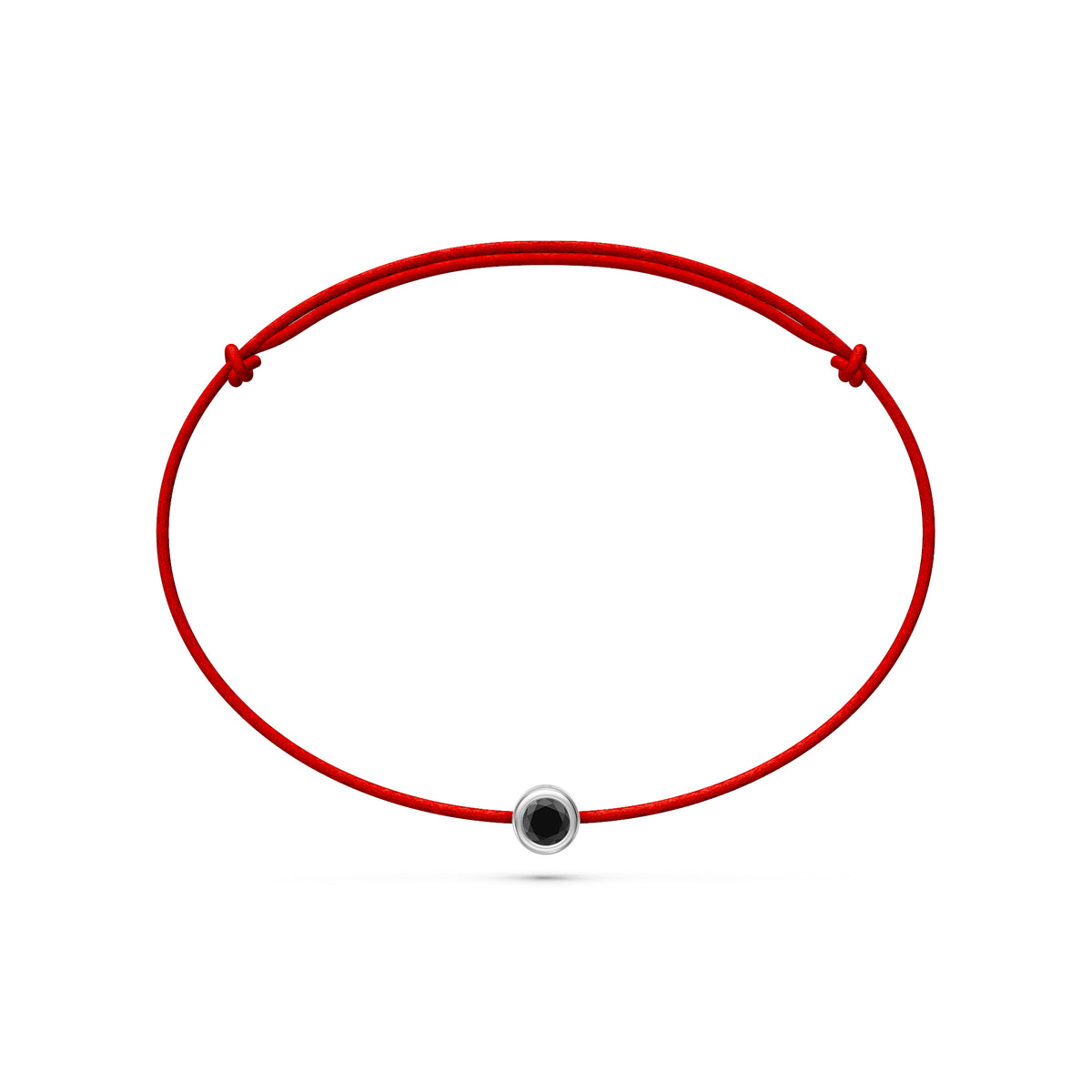 String bracelet with Diamond in White Gold