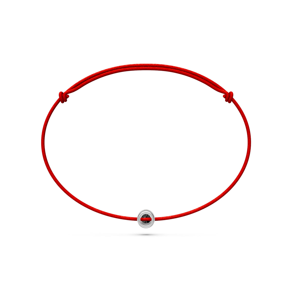 String bracelet with Diamond in White Gold