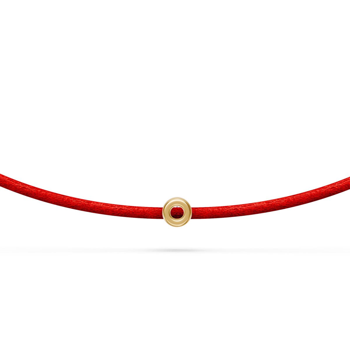 String Bracelet with Diamond in Yellow Gold