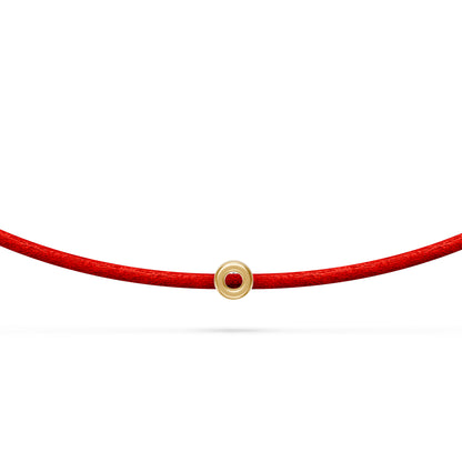 String Bracelet with Diamond in Yellow Gold