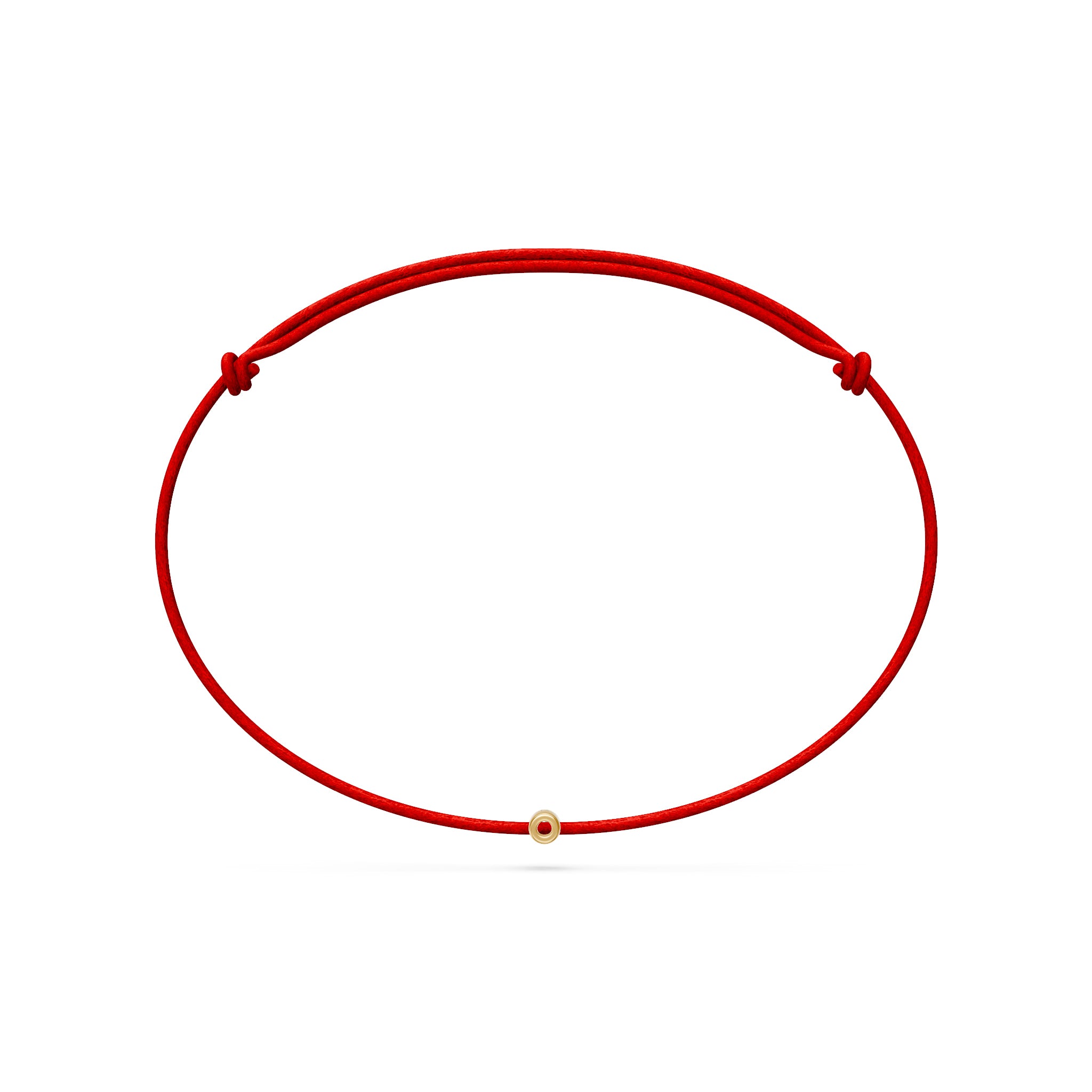 String Bracelet with Diamond in Yellow Gold