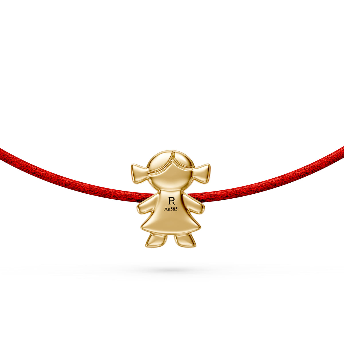 String bracelet with Diamond in Yellow Gold