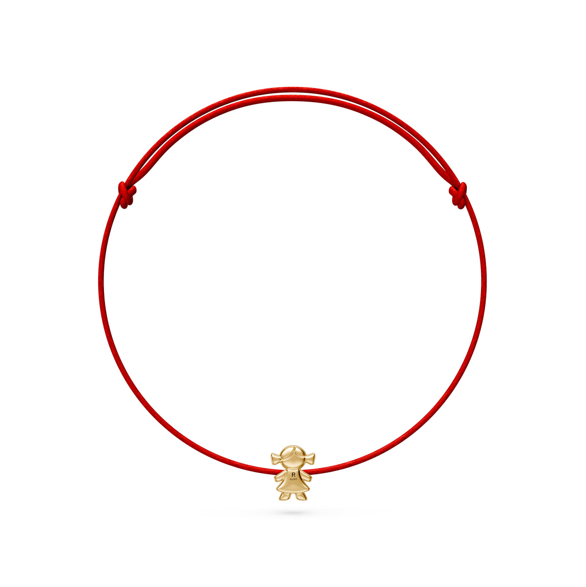 String bracelet with Diamond in Yellow Gold