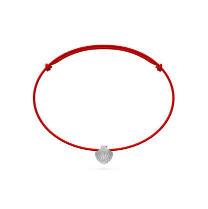 String Bracelet with Diamond in White Gold