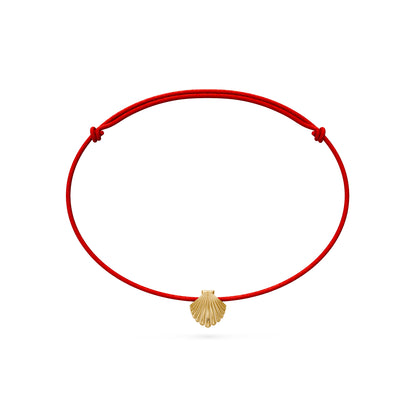 String Bracelet With Diamond in Yellow Gold