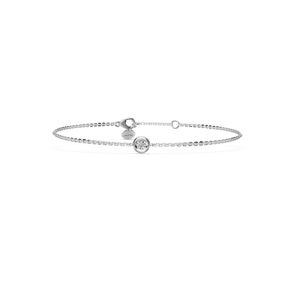 Diamond Bracelet in White Gold