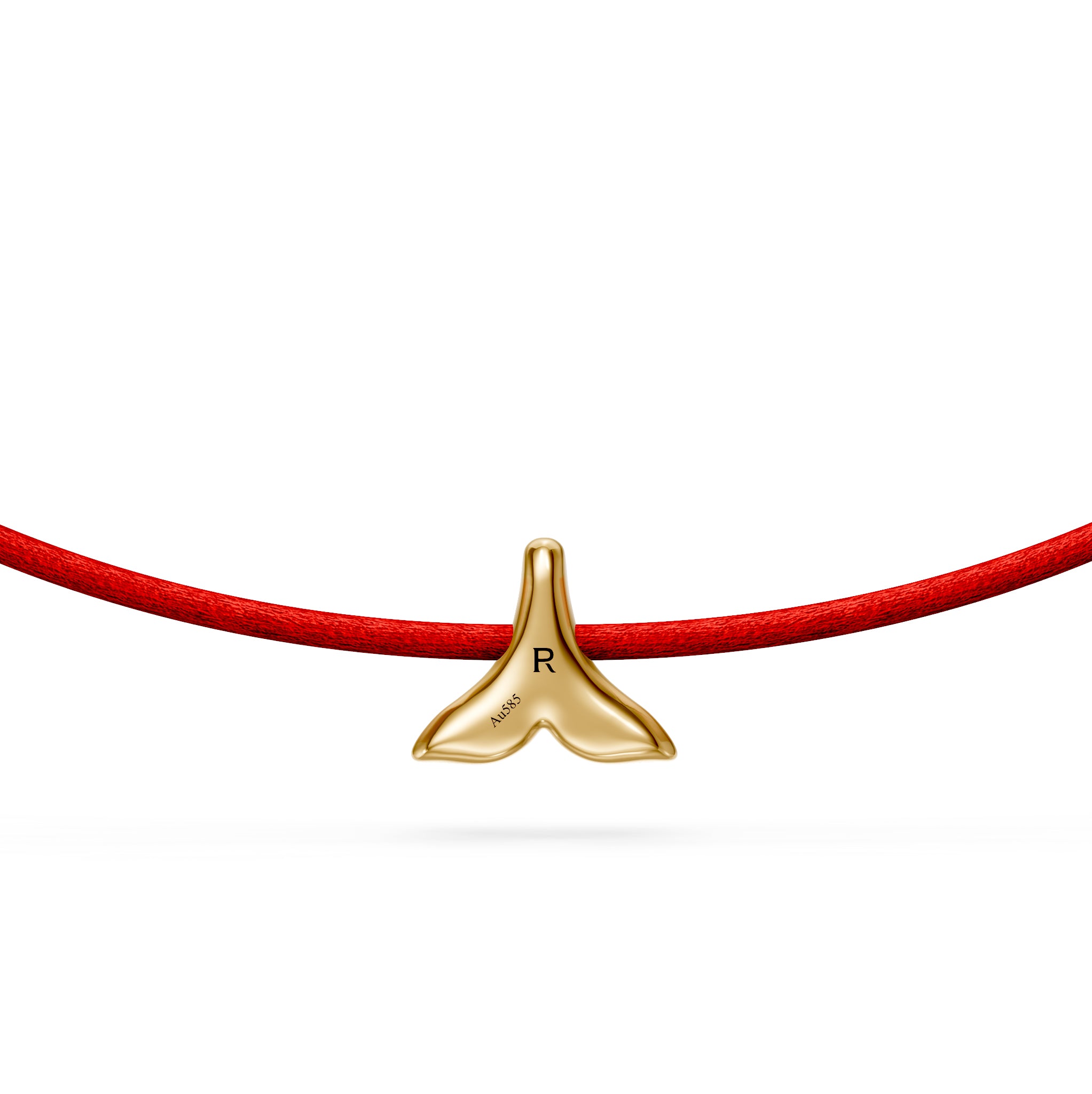 String Bracelet With Diamond in Yellow Gold