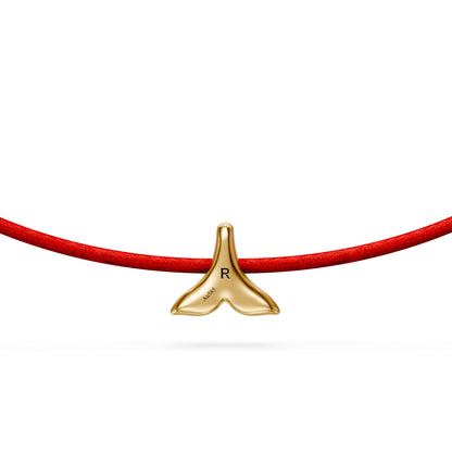 String Bracelet With Diamond in Yellow Gold