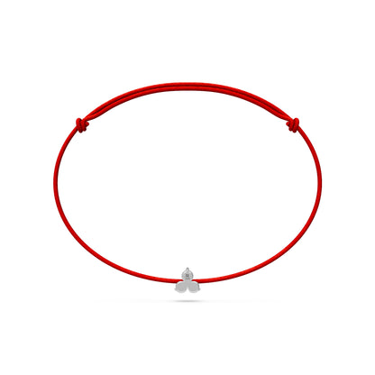 String bracelet with Diamond in White Gold