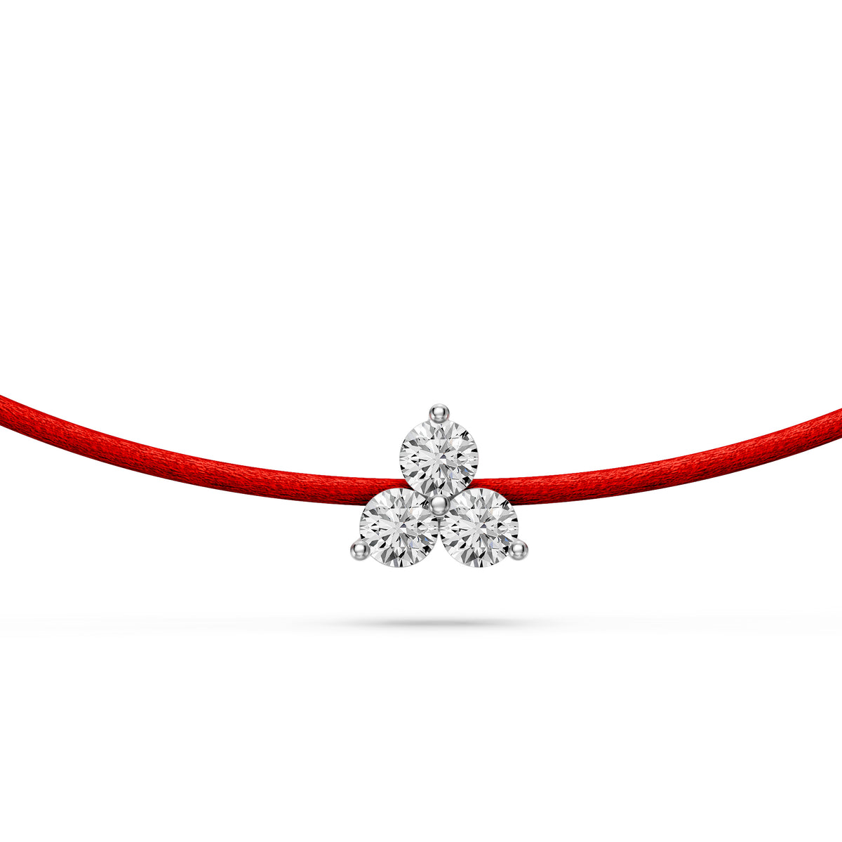 String bracelet with Diamond in White Gold