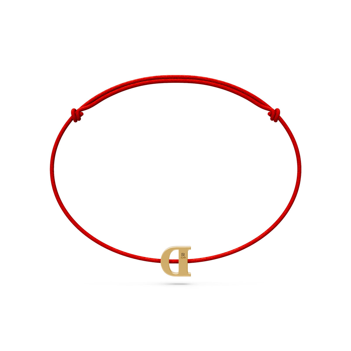 String bracelet with Diamond in Yellow Gold