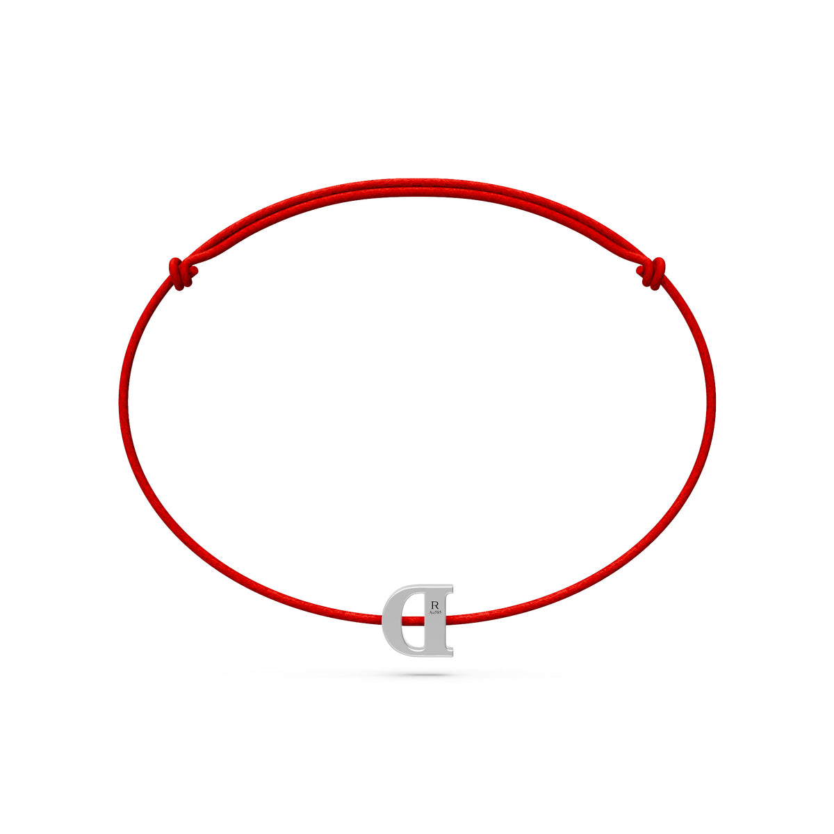 String bracelet with Diamond in White Gold
