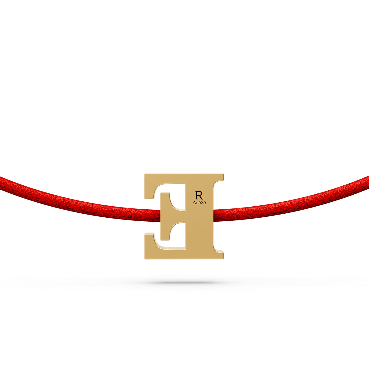String bracelet with Diamond in Yellow Gold