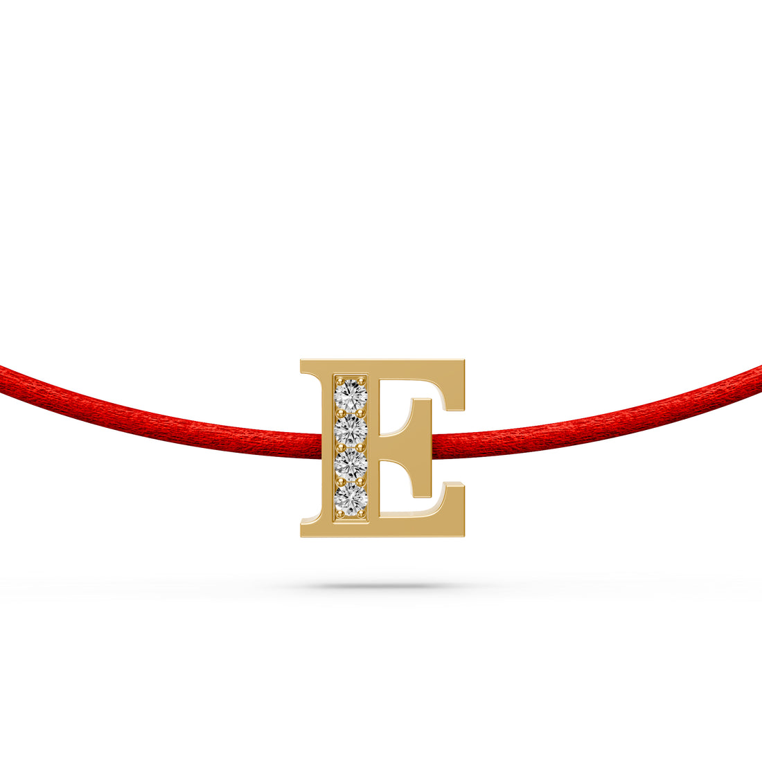 String bracelet with Diamond in Yellow Gold