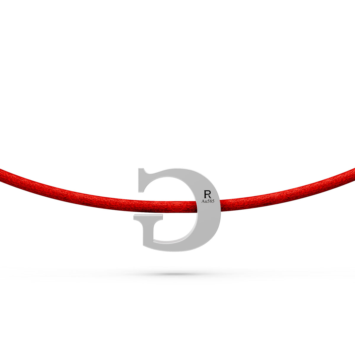 String bracelet with Diamond in White Gold
