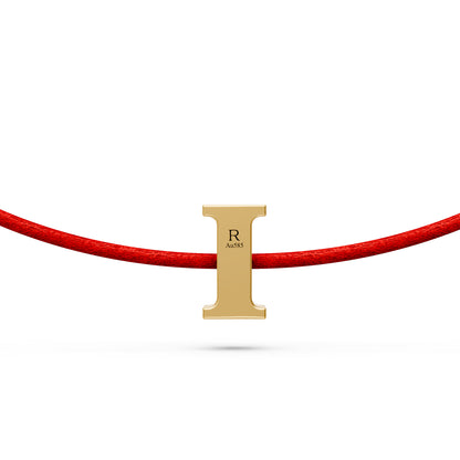 String bracelet with Diamond in Yellow Gold