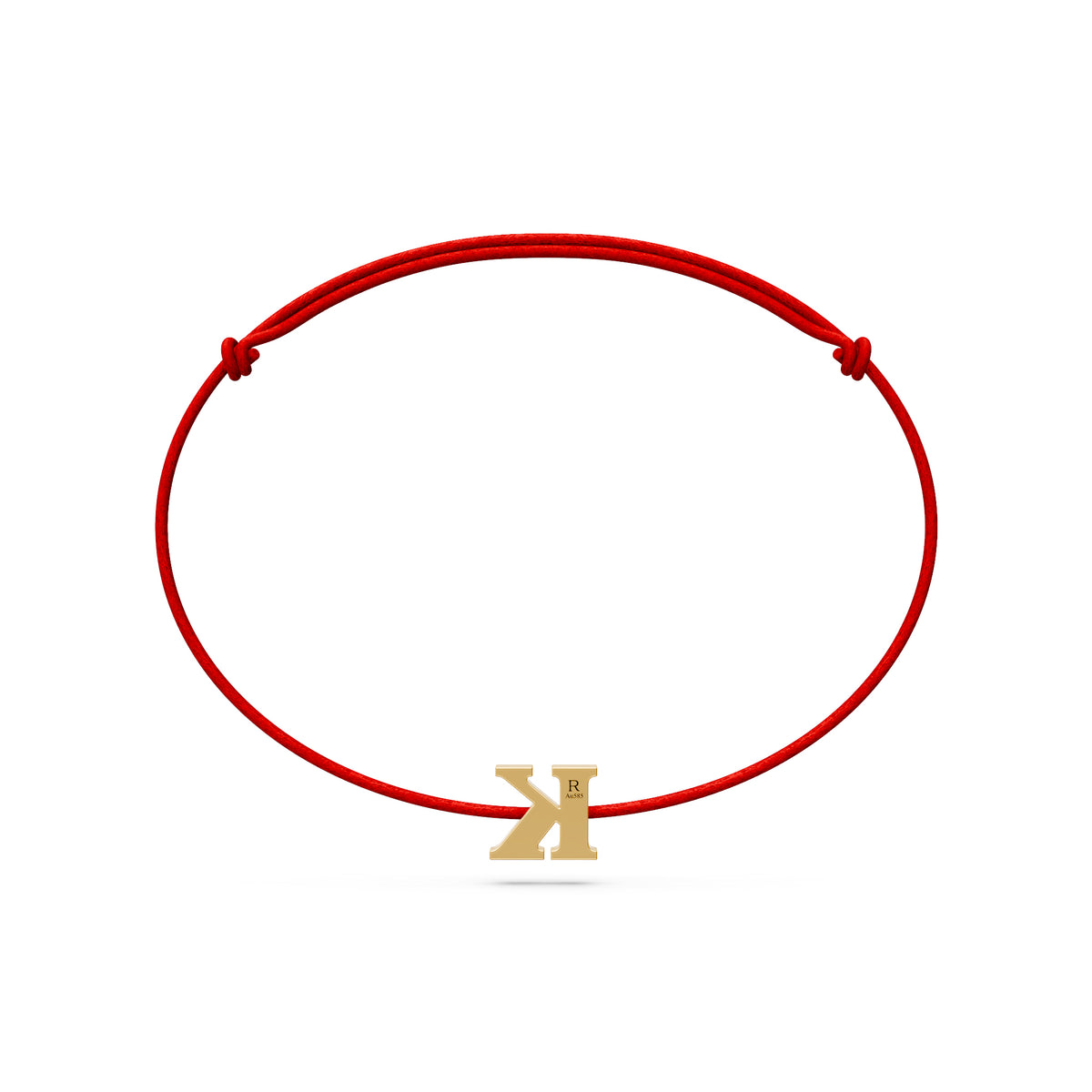String bracelet with Diamond in Yellow Gold