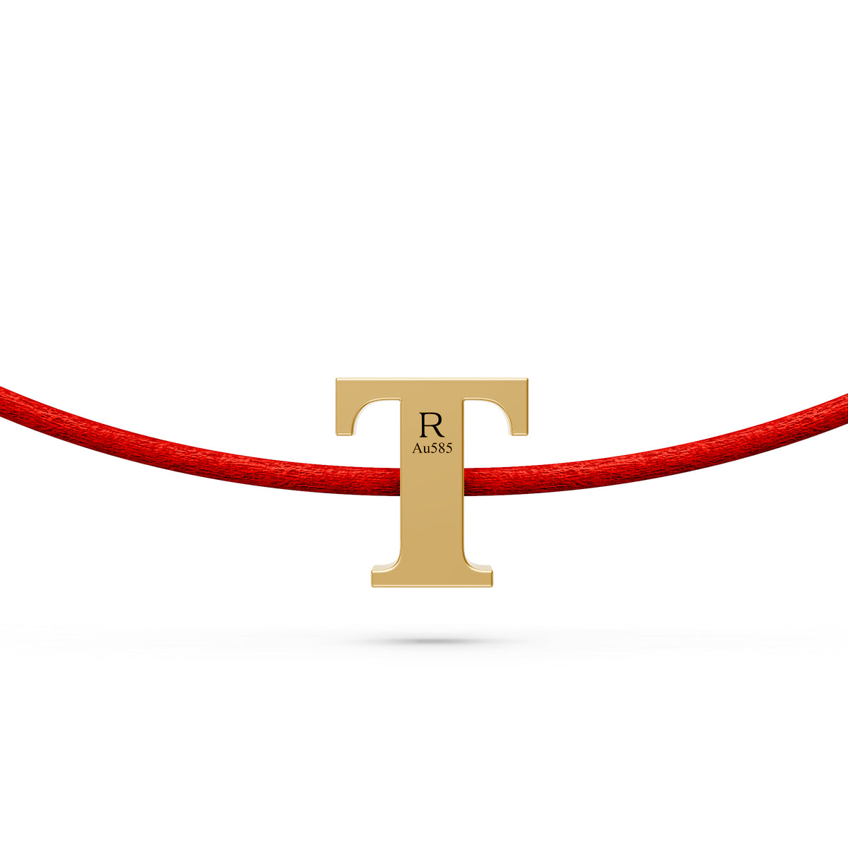 String bracelet with Diamond in Yellow Gold