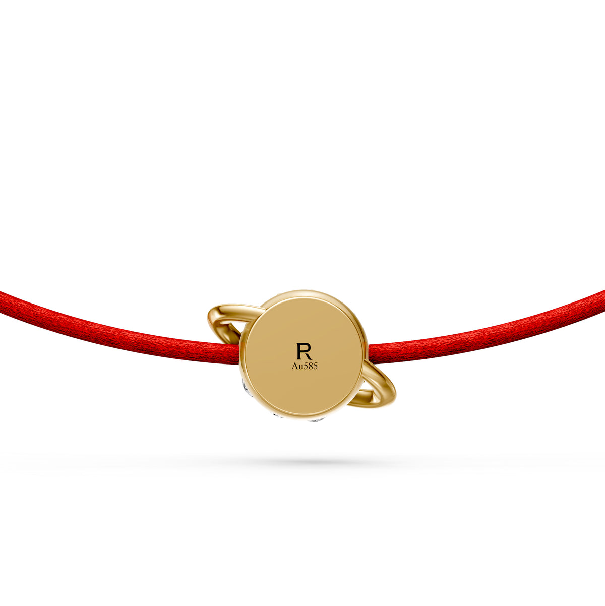 String bracelet with Diamond in Yellow Gold