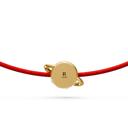 String bracelet with Diamond in Yellow Gold