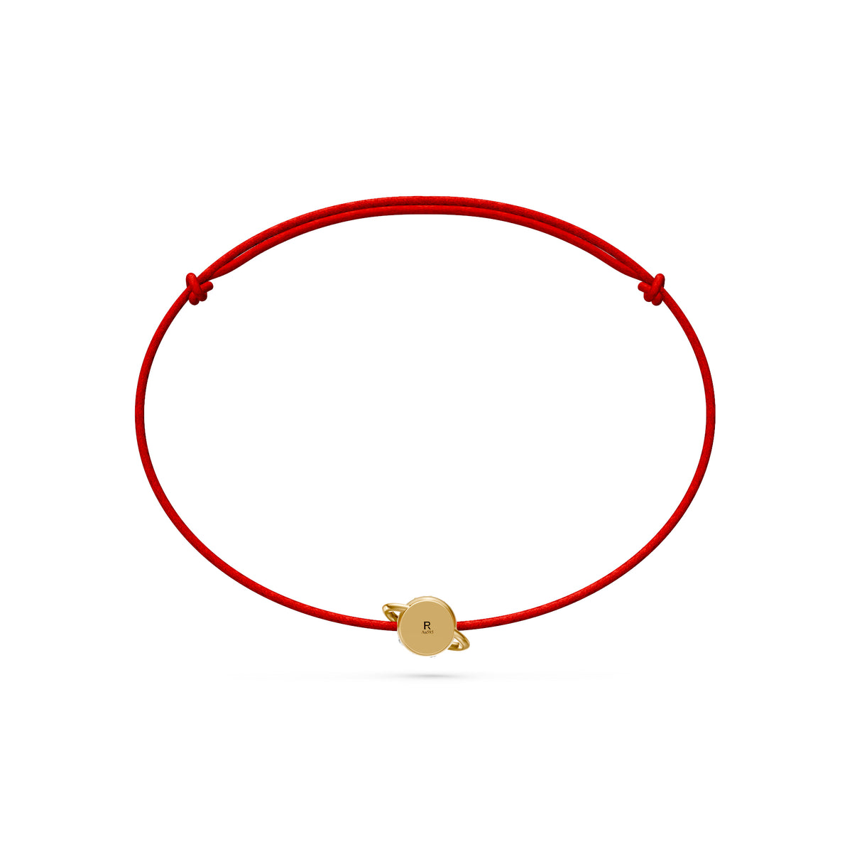 String bracelet with Diamond in Yellow Gold