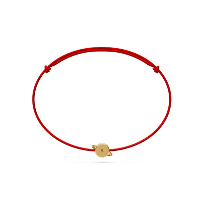 String bracelet with Diamond in Yellow Gold