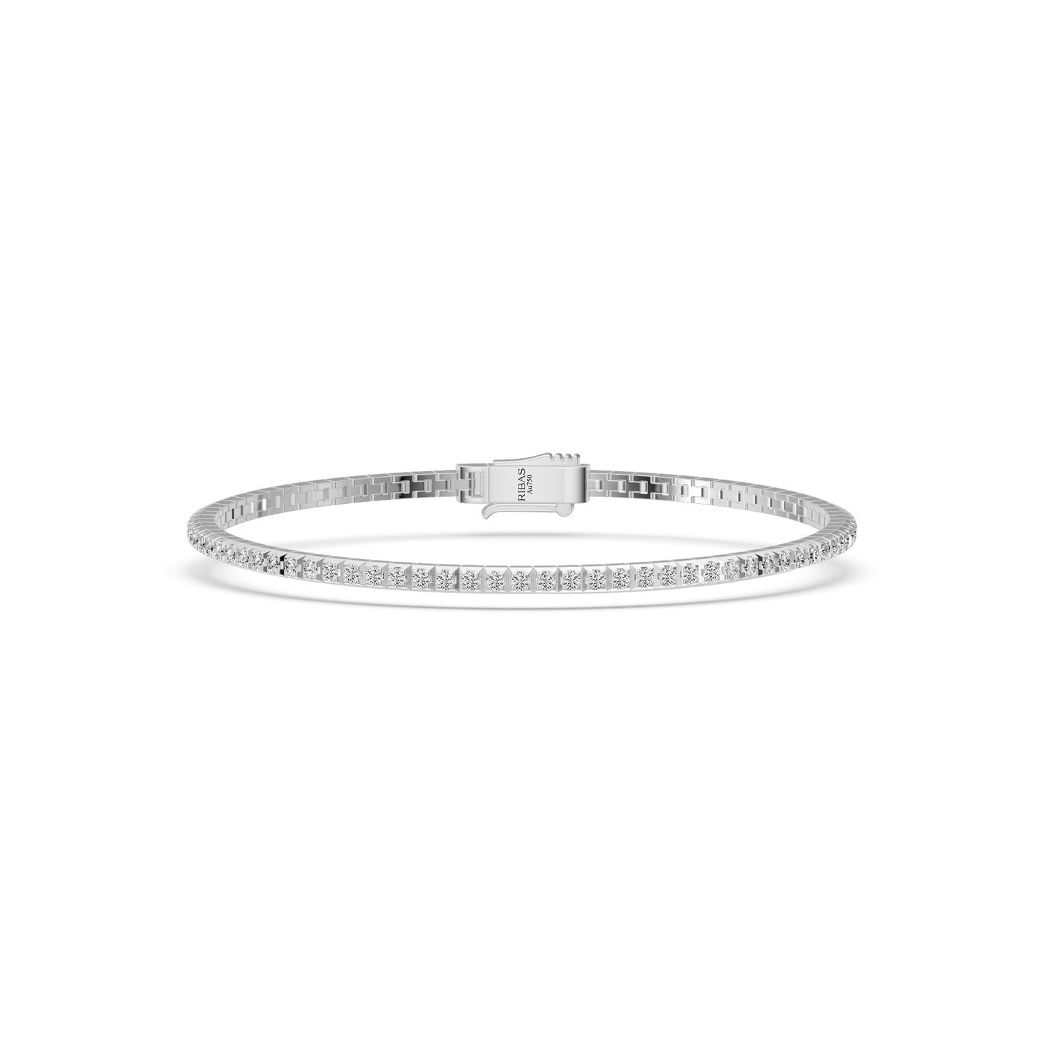 Diamond Tennis Bracelet in White Gold