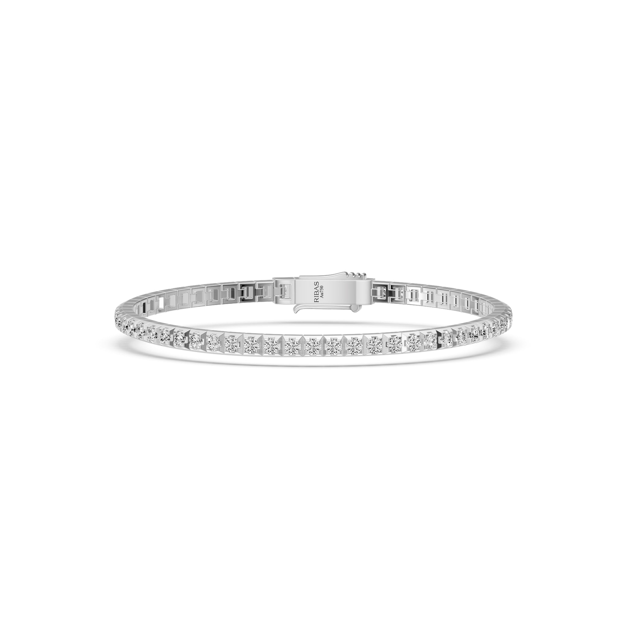Diamond Tennis Bracelet in White Gold