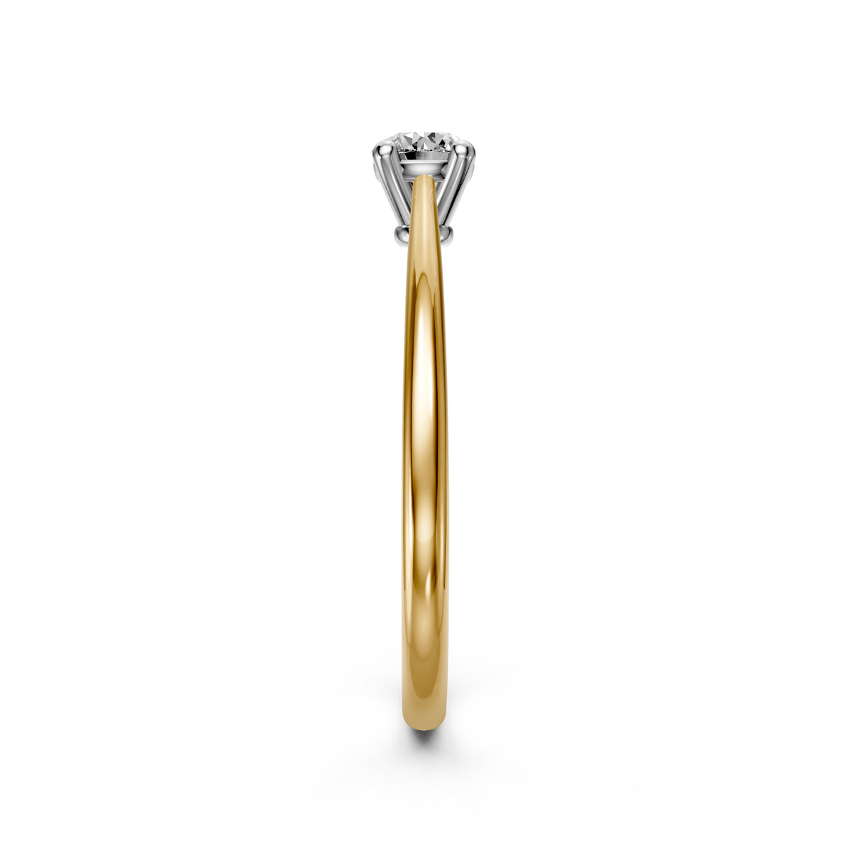 Diamond Ring in Yellow Gold – Ribas Jewellery