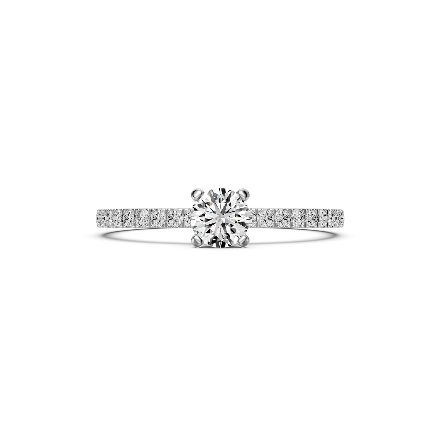Diamond Ring in White Gold