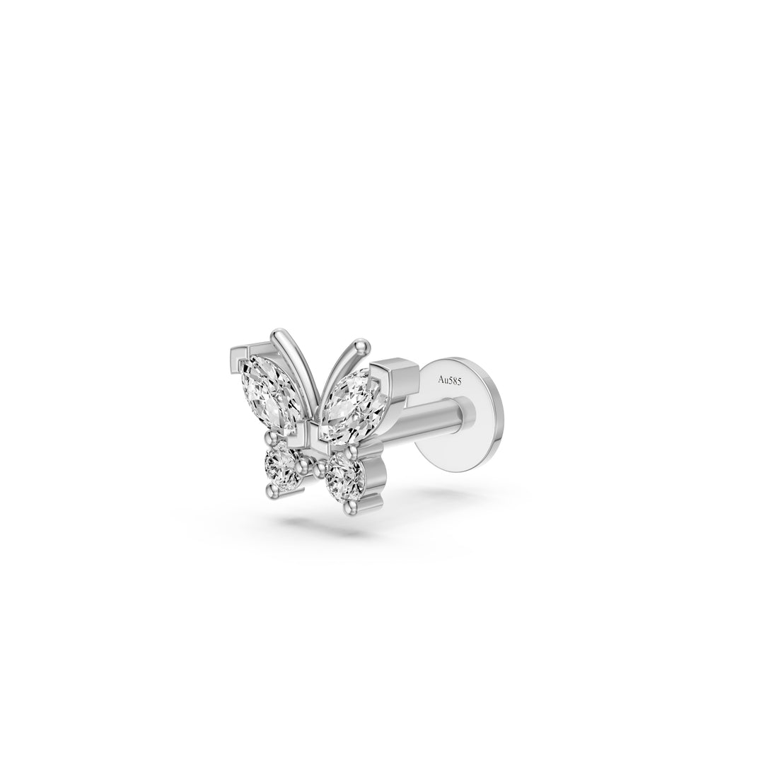 Diamond Piercing in White Gold