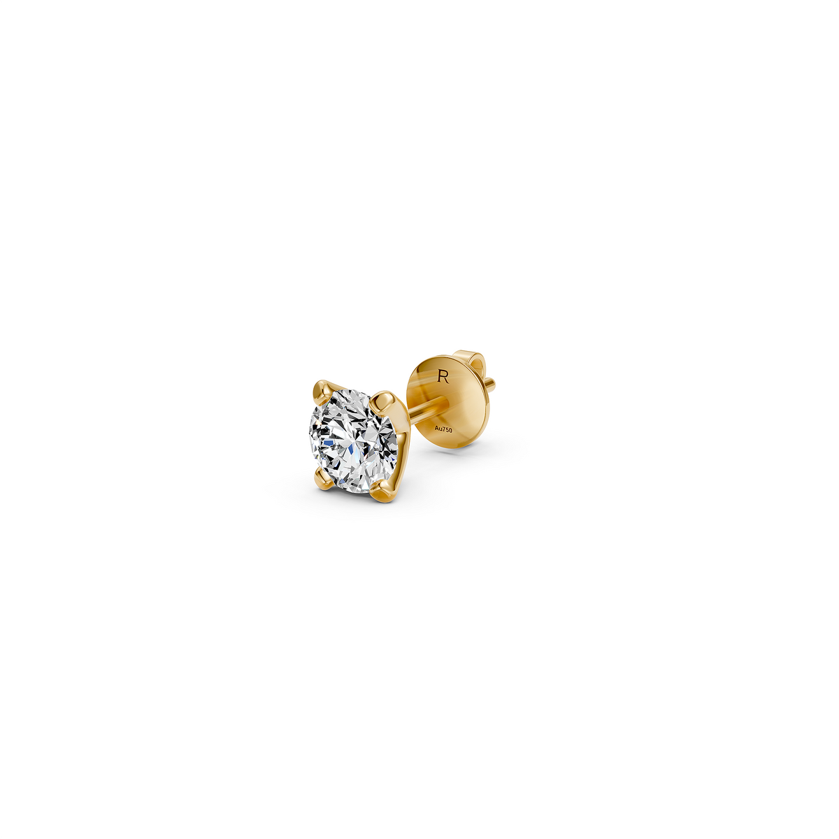 Diamond Earrings in Yellow Gold