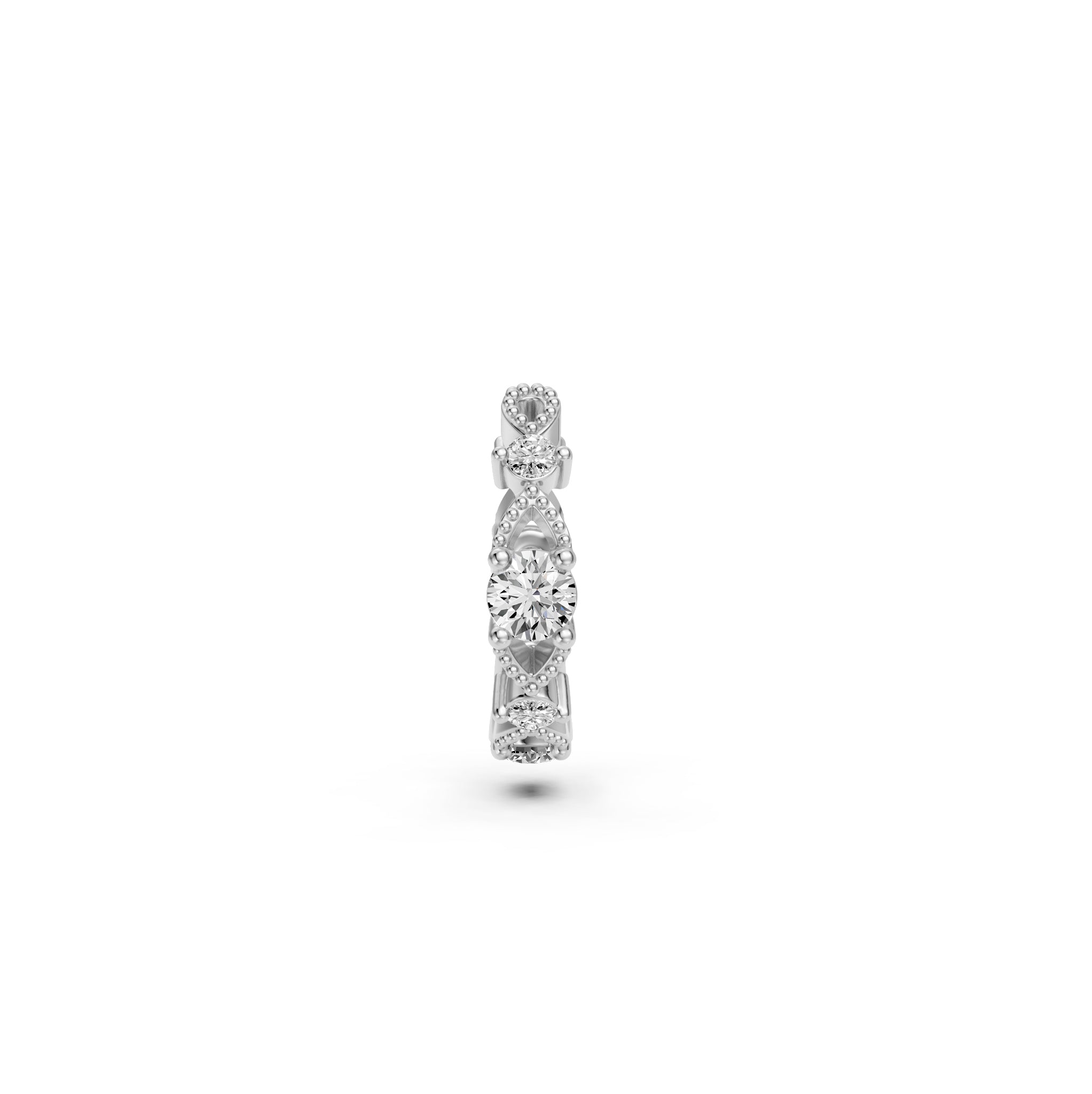 Diamond Cuff in White Gold