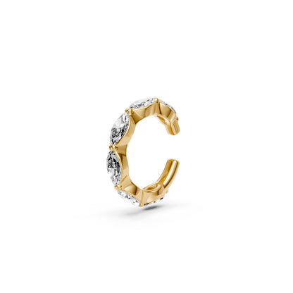 Diamond Cuff Earring in Yellow Gold